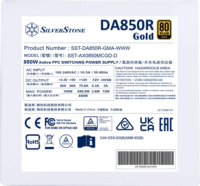 SilverStone 850W SST-DA850R-GMA-WWW 80+ Gold Moduláris Tápegyság