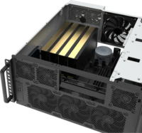 SilverStone RM53-502 5U Rack Szerver Ház (44 × 22 × 53 cm) - Fekete