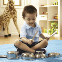 Spin Master Melissa & Doug 8 darabos Rozsdamentes acél játék edénykészlet