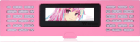 Thermaltake The Tower 200 LCD Panel Kit - Előlapi Kijelző Panel - Bubble Pink
