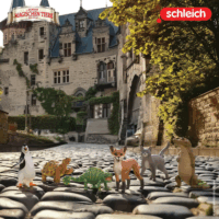 Schleich 14912 A mágikus állatok iskolája Karajan a macska játékfigura