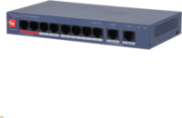 Dahua CS4010-8ET2GT-110 Fémházas Smart Managed 10-port Gigabit PoE+ Asztali Switch
