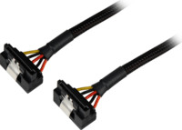 Sharkoon SATA 90° Y Kábel 0.15m (SATA Apa - SATA Anya)