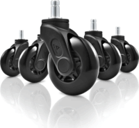 Sharkoon SW10 Rack Szekrény Kiegészítő - Kerekek (5db / csomag) - Fekete