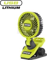 Ryobi RCF4-0 Csíptetős Akkus Hordozható ventilátor - Fekete / Lime