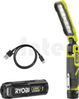 Ryobi RLI4-120G Akkus LED Zseblámpa 650 Lumen - Fekete / Lime