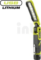 Ryobi RLI4-0 Akkus LED Zseblámpa 460 Lumen - Fekete / Lime