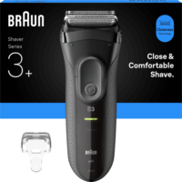 Braun Series 3+ 3000 Vezeték nélküli Akkus Nedves-Száraz Borotva - Fekete