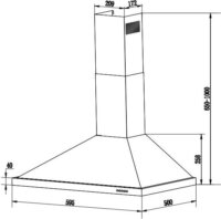 Respekta CH 44078-60 IXA Kürtős Páraelszívó Szagelszívó - Inox