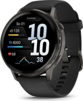 Garmin Venu 4 AMOLED Okosóra 45mm Fekete Szilikon szíjjal - Fekete