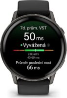 Garmin Venu 4 AMOLED Okosóra 45mm Fekete Szilikon szíjjal - Fekete