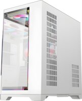 Rampage NOVA Midi Torony Számítógépház + 7db 120mm RGB ventilátor - Fehér