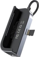 Baseus Bend Angle No.7 USB Type-C 6-port HUB - Szürke