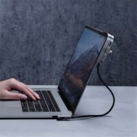 Baseus Bend Angle No.7 USB Type-C 6-port HUB - Szürke