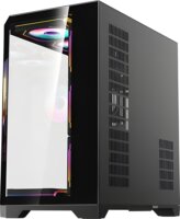 Rampage NOVA Midi Torony Számítógépház + 7db 120mm RGB ventilátor - Fekete