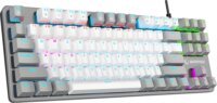 Rampage SNUG K14 Blue Switch Mechanikus Vezetékes RGB Billentyűzet US - Fehér/Szürke