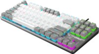Rampage SNUG K14 Blue Switch Mechanikus Vezetékes RGB Billentyűzet US - Fehér/Szürke