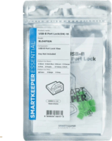 SmartKeeper BL04P1GN USB-B porvédő dugó (10db/csomag) - Zöld