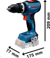 Bosch GSB 18V-65 Professional Akkus ütfefúró-csavarozó + 2x 18V Akkumulátor + Koffer