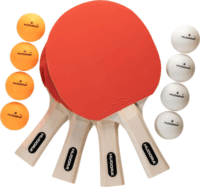 Hudora 76312 Asztalitenisz PingPong Ütő készlet - Piros / Fekete