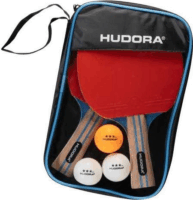 Hudora 76309 Asztalitenisz PingPong Ütő Készlet - Fekete / Piros