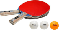 Hudora 76309 Asztalitenisz PingPong Ütő Készlet - Fekete / Piros