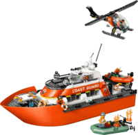 LEGO 60504 City - Parti Őrség Mentőcsónak És Helikopter