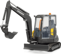 Bruder Volvo ECR40 kompakt kotrógép - Fekete