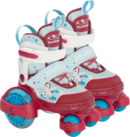 Hudora 22053 Állítható Kétsoros Görkorcsolya 30-33 Méret - Rózsaszín / Fehér / Kék