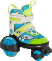 Hudora 22050 Állítható Kétsoros Görkorcsolya 26-29 Méret - Türkiz / Zöld