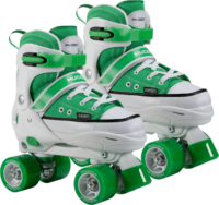 Hudora 22076 Állítható Egysoros Görkorcsolya 28-31 Méret - Zöld / Fehér