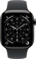 Apple Watch Series 11 42mm Okosóra M/L Fekete Sport szíjjal - Titán