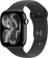 Apple Watch Series 11 46mm Okosóra M/L Fekete Sport szíjjal - Fekete