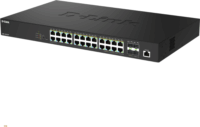 D-Link DMS-1250-28P/E Smart Managed 28-port PoE Rack/Asztali Switch