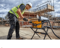 DeWalt DWE7485RS-QS Elektromos Asztali Körfűrész Ø210mm 1850W + Állvány