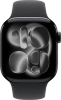 Apple Watch Series 11 46mm Okosóra M/L Fekete Sport szíjjal - Fekete