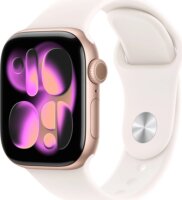 Apple Watch Series 11 42mm Okosóra S/M Halványrózsaszín Sport szíjjal - Rózsaarany