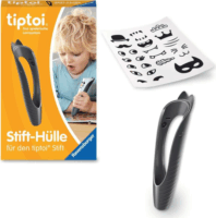 Ravensburger 00150 tiptoi Műanyag toll védőborító matricákkal - Fekete