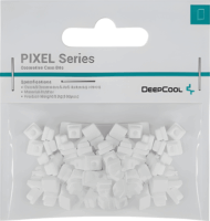 DeepCool PIXEL WH Számítógépház Szilikon Pixel Dekoráció 100db - Fehér