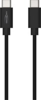 Ansmann USB-C apa - USB-C apa 3.2 Adat és Töltőkábel 2m - Fekete