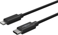 Ansmann USB-C apa - Lightning apa 2.0 Iphone Adat és Töltőkábel 1,2m - Fekete