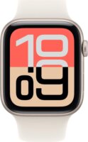 Apple Watch SE 3 44mm Okosóra S/M Csillagfény sportszíjjal - Ezüst