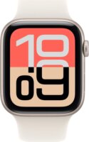 Apple Watch SE 3 44mm Okosóra M/L Csillagfény Sport szíjjal - Ezüst