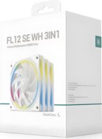 DeepCool FL12 SE 120mm PWM RGB Rendszerhűtő Ventilátor 3db - Fehér