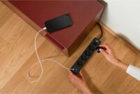 Brennenstuhl Ecolor 2x USB-C Hálózati elosztó 4 aljzatos 1.5m - Fekete