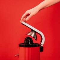 Cecotec Entsafter Xqueeze Retro Juice 600 Elektromos Citrusprés 600W - Piros