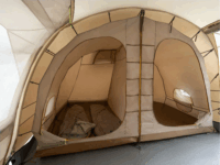 Jack Wolfskin TRAVEL LODGE RT 7 személyes Családi sátor 640 x 300 x 205 cm - Barna