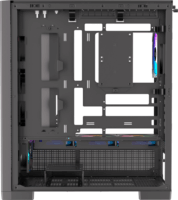 Silentware Air 2000 ARGB Midi Torony Számítógépház + 4db 140mm ARGB + 3db 120mm ARGB ventilátor - Fekete