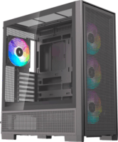 Silentware Air 2000 ARGB Midi Torony Számítógépház + 4db 140mm ARGB + 3db 120mm ARGB ventilátor - Fekete