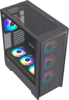 Silentware Air 2000 ARGB Midi Torony Számítógépház + 4db 140mm ARGB + 3db 120mm ARGB ventilátor - Fekete